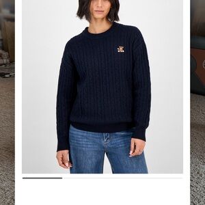 Navy Cable Knit Sweater